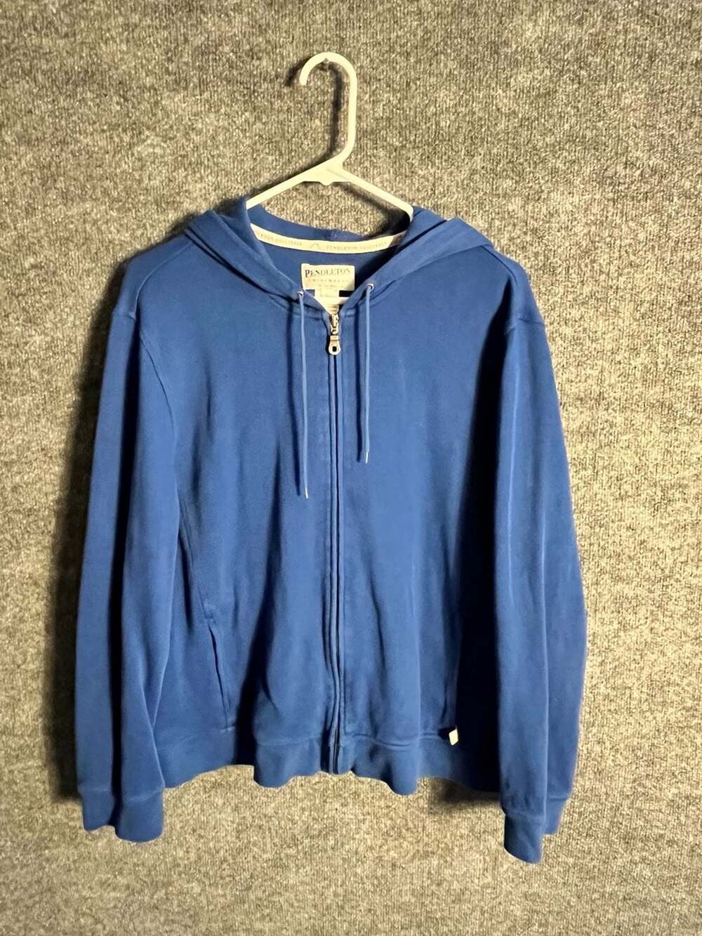 Pendleton Originals Full Zip Hoodie Size XL Blue Cotton 003-167